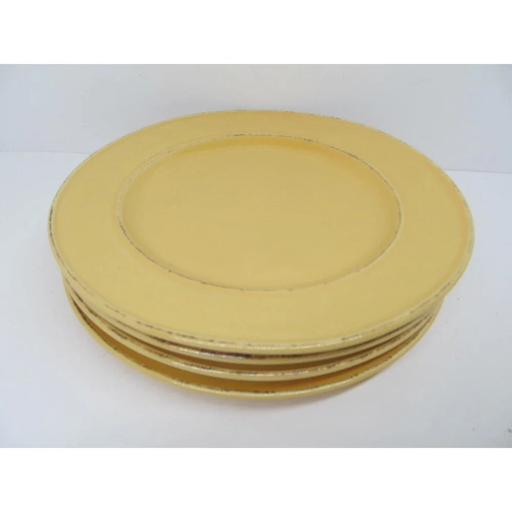 Pier 1 Mango Yellow Set Of 4 Rustic 8 3/4